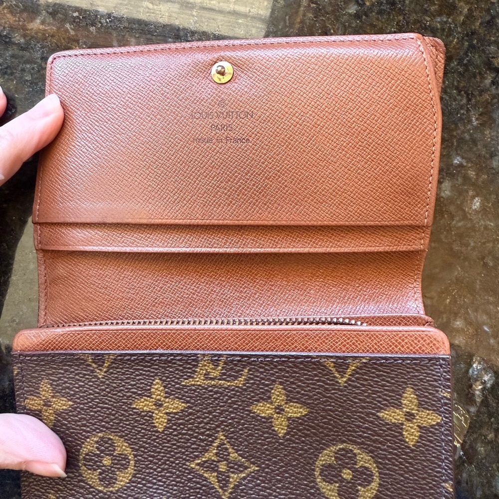 Louis Vuitton Brown and Tan Monogram wallet